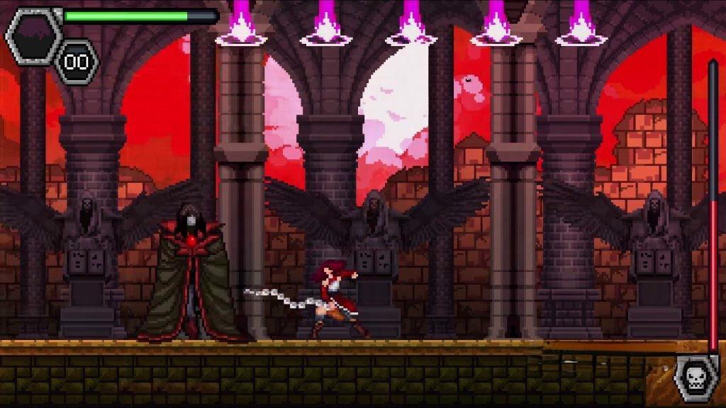 《托祖哈之夜：德古拉的复仇》v1.5.1，steam特别好评的2D横版像素风类银河恶魔城动作游戏