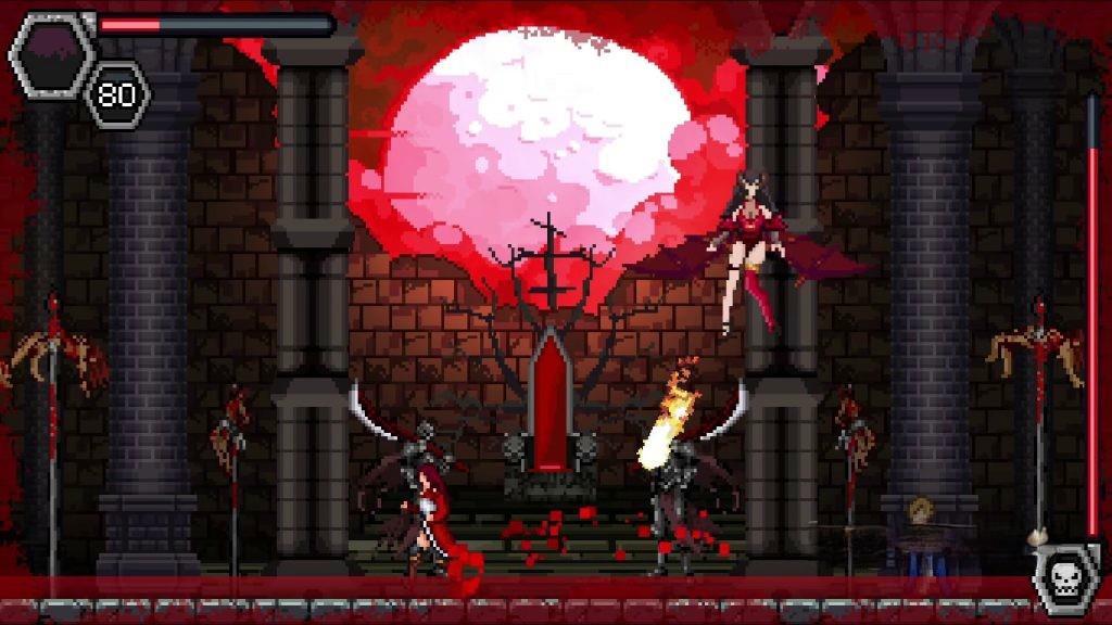 《托祖哈之夜：德古拉的复仇》v1.5.1，steam特别好评的2D横版像素风类银河恶魔城动作游戏