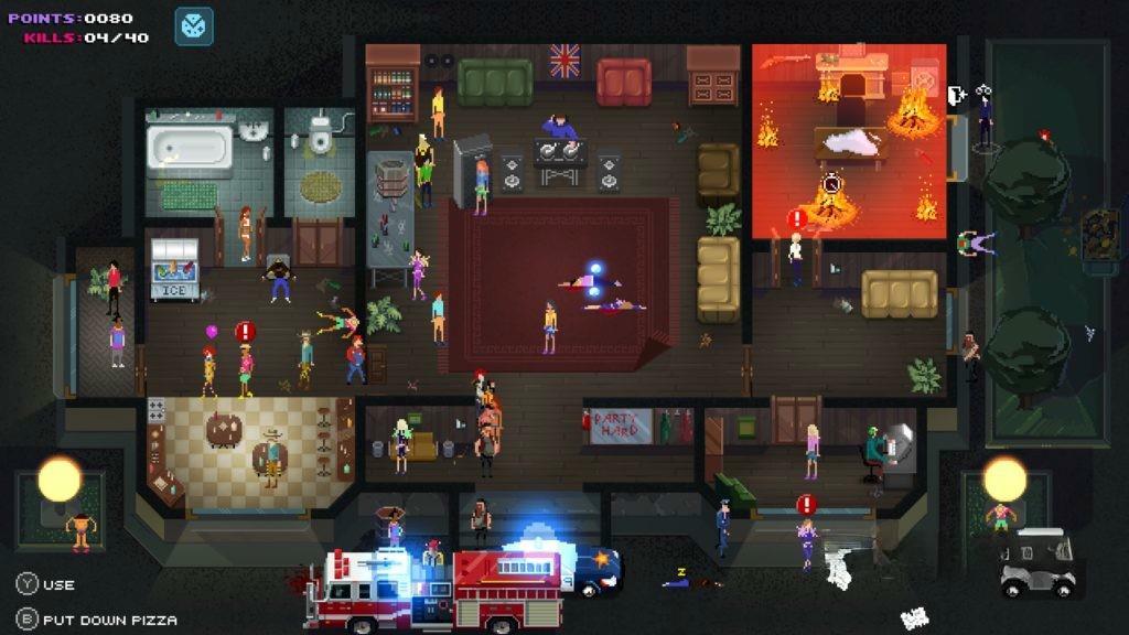 《疯狂派对》汉化版，Steam特别好评的像素风策略潜行暗杀游戏