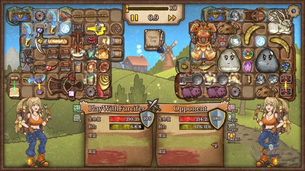 《背包乱斗》v1.1.5，steam特别好评的背包构建战斗流派策略自走棋游戏