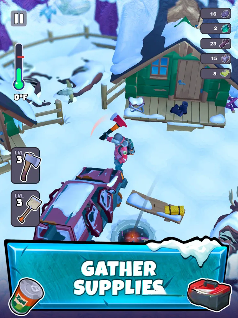 《冰霜世界》v1.0.19，末日冰雪世界生存冒险游戏