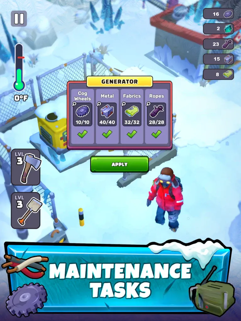 《冰霜世界》v1.0.19，末日冰雪世界生存冒险游戏