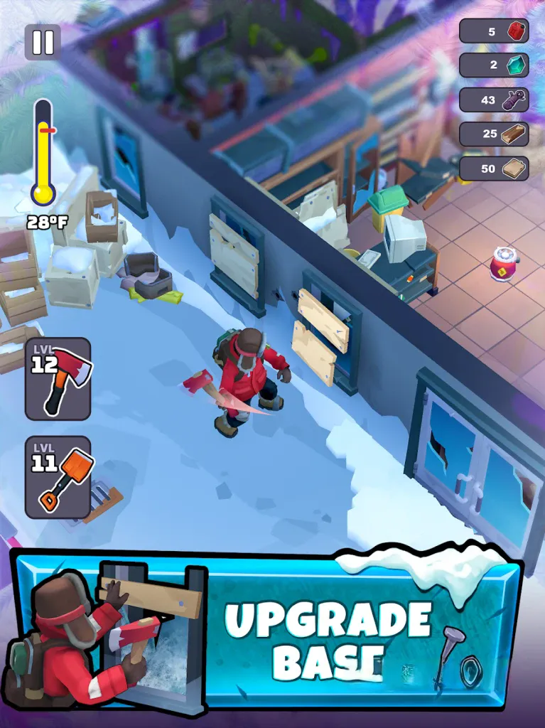 《冰霜世界》v1.0.19，末日冰雪世界生存冒险游戏