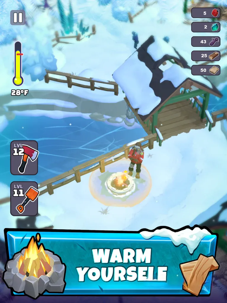 《冰霜世界》v1.0.19，末日冰雪世界生存冒险游戏