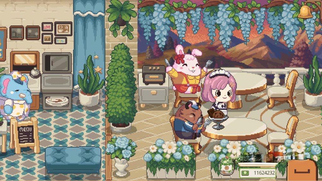 《遗忘周一咖啡馆》v1.0.1，steam好评如潮的像素风放置模拟经营游戏