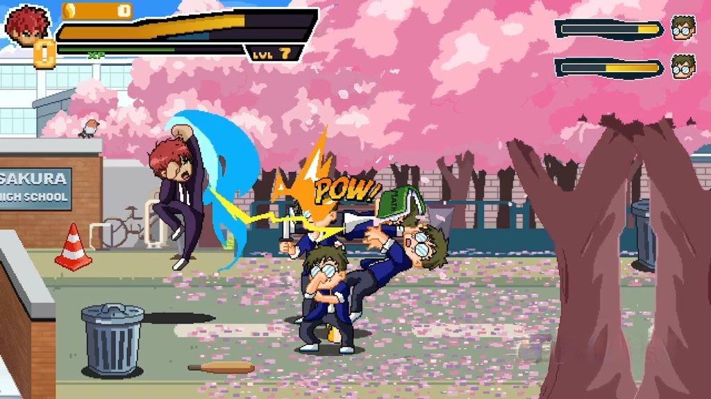 《学校英雄》，steam特别好评的2D横版校园热血动作游戏