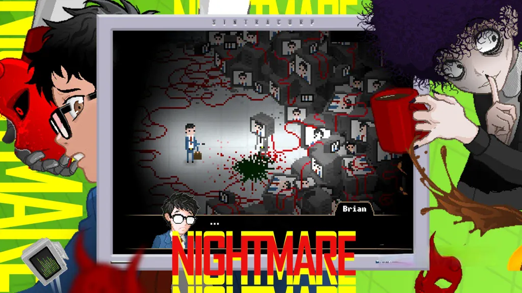 《雅皮士精神》v2.7.6，steam特别好评的像素风职场恐怖解谜游戏