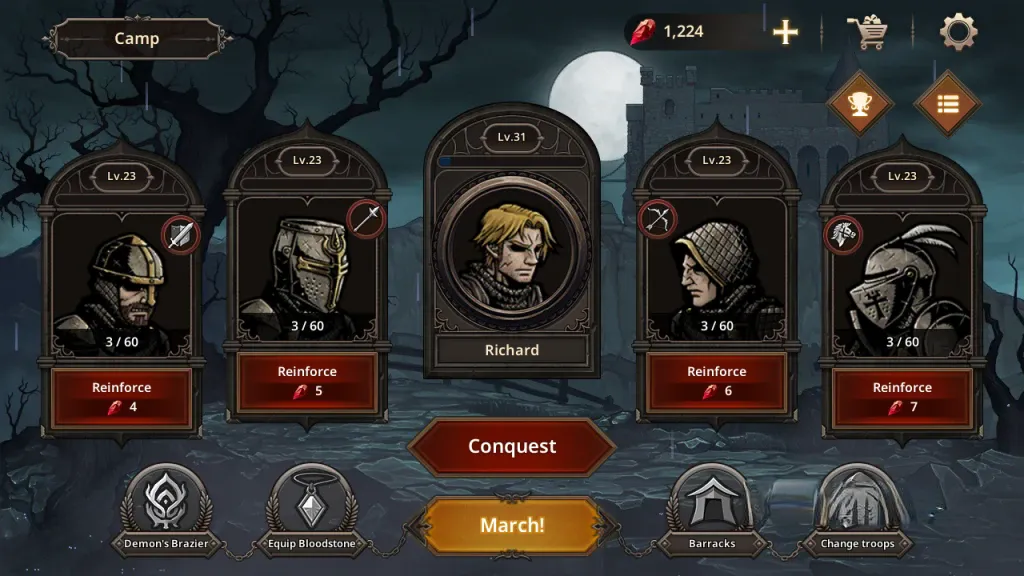 《国王之血：防御》v1.3.8，中世纪暗黑画风的策略塔防游戏