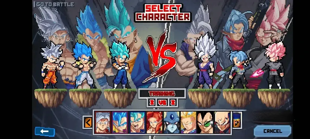 《龙珠斗士Z像素版》v2.3.4，像素风同人格斗游戏
