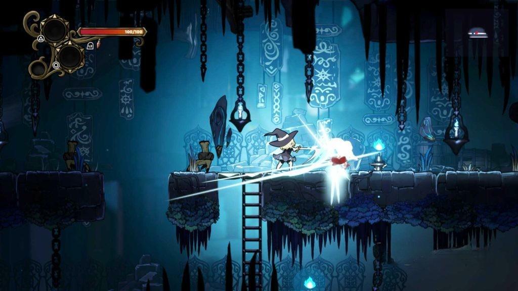 《不寐之境：女巫与魔咒》v1.4.0，类似《空洞骑士》的高画质2D横版类银河恶魔城肉鸽动作游戏