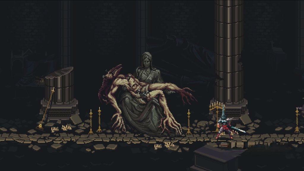 《神之亵渎（渎神）》v1.9.0，steam特别好评的类银河恶魔城哥特风2D像素横版动作冒险游戏