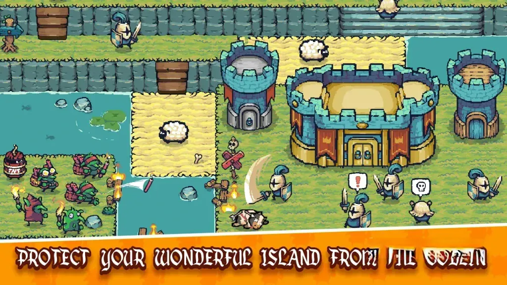 《守卫我的圣岛》v1.23，抵御哥布林入侵岛屿的动作塔防策略游戏